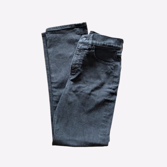 Express Black Super High Rise Modern Straight Jeans - Picture 8 of 8